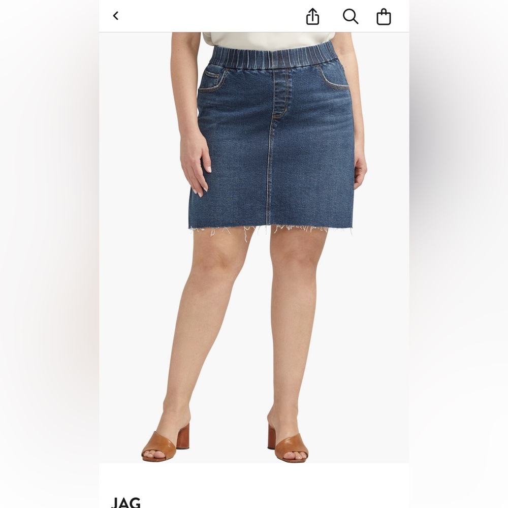 Jag Jeans Denim On-the-Go Pull-On Mini Skort